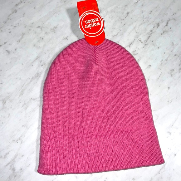 Hot Pink Beanie Stocking Cap One Size Fits Many NEW with TAGS - Picture 2 of 4